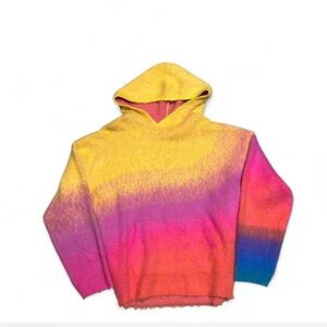 MNML Ombre Hoodie - Yellow Pink Purple Blue Men’s L